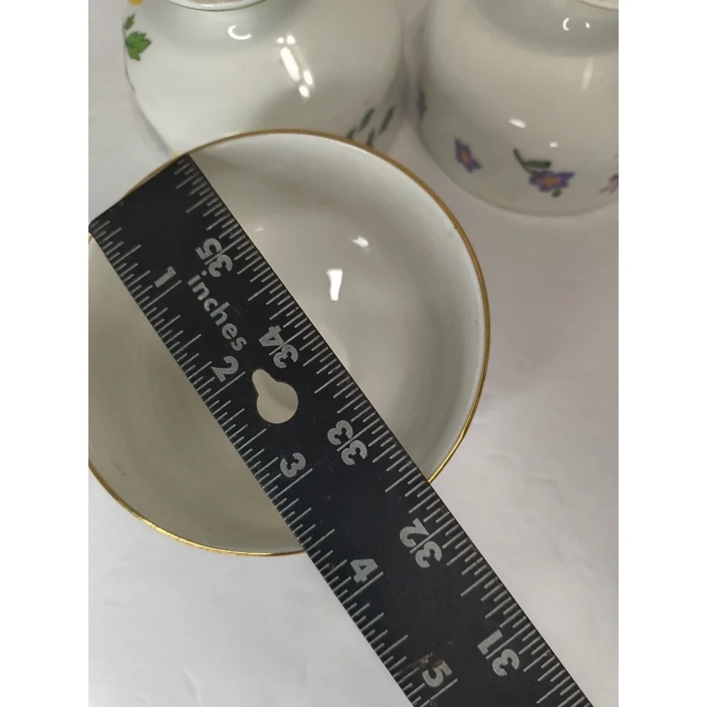 3-Vintage Royal Victoria Fine Bone China Dessert Cups/Mismat. Floral Cottagecore